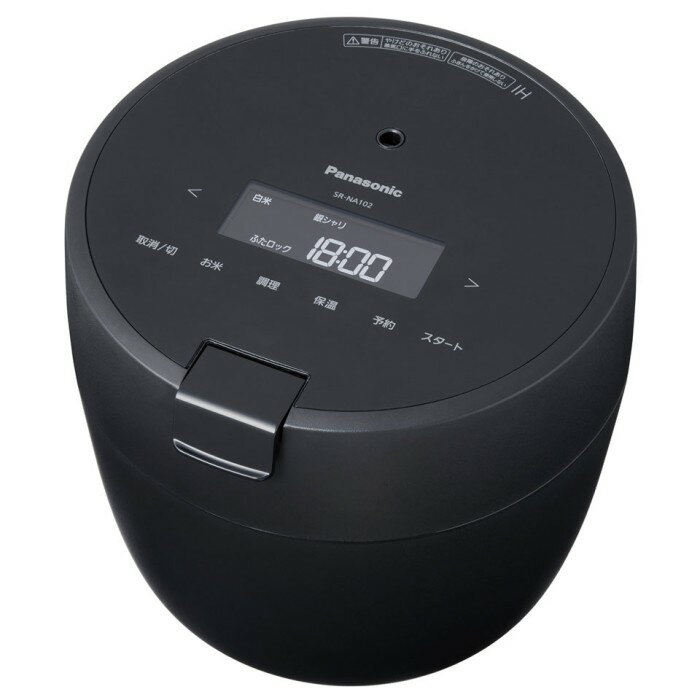 パナソニック 圧力IHジャー炊飯器 SR-NA102-K ブラック Panasonic 圧力IH炊飯器 高性能 お米 美味しく炊く 圧力調理 お米の甘み引き出し 無洗米 短時間炊飯 エコ炊飯 キャンピング お弁当作り 高評価 おすすめ 【あす楽・即納・送料無料】のサムネイル