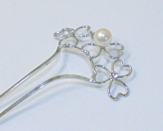 あこや本真珠かんざしヘアアクセサリー RM 8.0-8.5mm【アコヤ真珠】【真珠 パール】