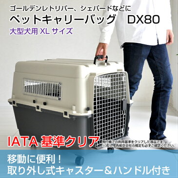 【おすすめ】ペットキャリーバッグ DX80 中型犬 大型犬 送料無料 犬 ペット キャリー キャリーケース コンテナ クレート ハードキャリー