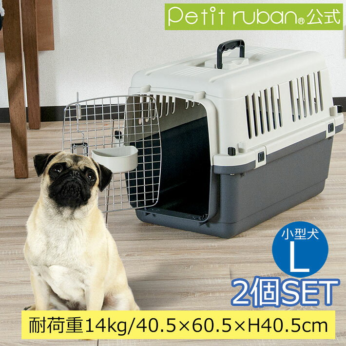 【おすすめ】2個セット ペットキャリーDX60 L 小型犬 犬 ペット キャリー キャリーケース コンテナ ク..