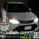 【前照灯】トヨタ カローラ アクシオ NKE/NRE/NZE 160系 中期 ハイビームランプ対応 LED MONSTER L8400 LEDハイビームバルブキット LEDモンスター LEDカラー:ホワイト6300K ケルビン 全光束:8400lm バルブ規格:HB3 9005 15-C-1