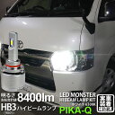 【前照灯】トヨタ ハイエース 200系 7型 ハイビームランプ対応 LED MONSTER L8400 LEDハイビームバルブキット LEDモンスター LEDカ...