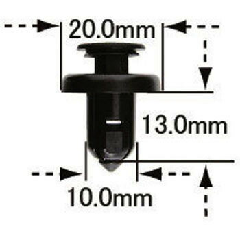 Rakuten - ホンダ車　HONDA　クリップ　10個入り 主な適合純正品番 91505-S9A-003