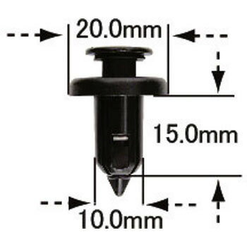Rakuten - ホンダ車　HONDA　クリップ　10個入り 主な適合純正品番 91506-S9A-003
