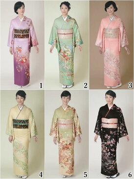 【送料無料】【セット】【全18柄】H.L 洗える 訪問着【着物 長襦袢 袋帯】華やかな花柄 結婚式 披露宴 パーティー お茶席 園遊会 社交の場 宮参り 七五三 入園式 入学式 卒園式 卒業式 着物 レディース 訪問着 ママ 母 綺麗 可愛い フォーマル セレモニー 着物 和装 和服