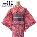 【クラシックモダンきもの】【着物単品】H・L 着物【No.303】ピンク 花【選べる10柄】きもの 小紋 総柄 袷 女子会 イベント おしゃれ かわいい モダン...