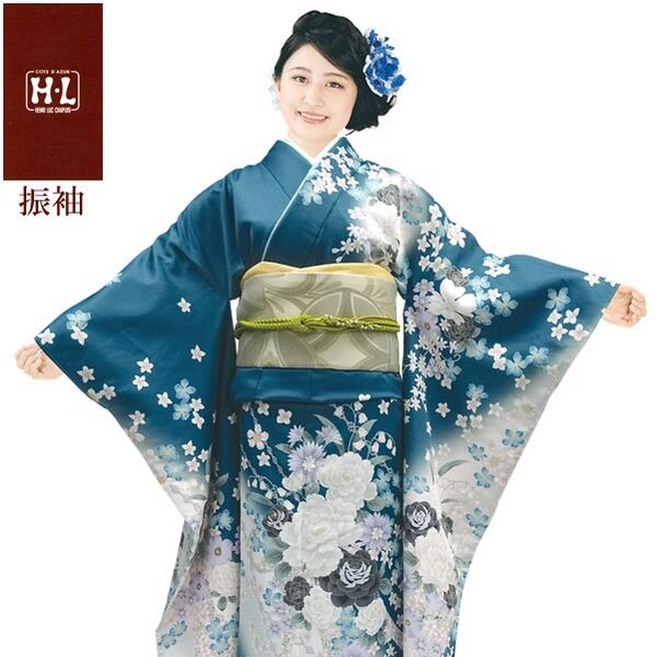 楽天市場】青 成人式(種類(着物)振袖)(着物|和服 楽天市場】青 成人式(種類(着物)振袖)(着物|和服
