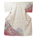 【袷付下げ】仕立上り【日本製】レトロ花涙模様◇薄ピンク (110) 付け下げ 付下 着物 洗える ポリエステル 仕事 披露宴 パーティー お茶会 記念日 観劇 同窓会 祝賀会 お稽古 結納 顔合わせ お宮参り 入学式 入園式 1月~5月 10月~12月 春 秋 冬