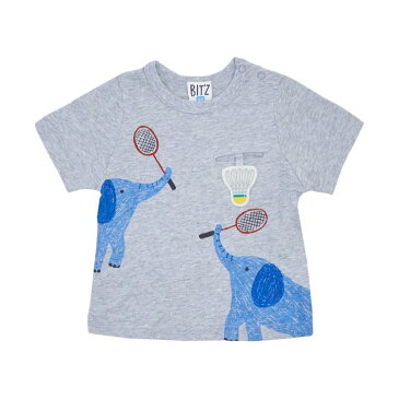 【セール40%OFF】【メール便OK】bit'z(ビッツ)4色2柄プリントTシャツ【男の子】【80-120】【b207079】