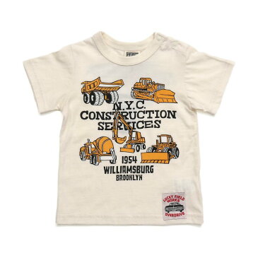 【セール40%OFF】【メール便OK】エフオーキッズ F.O.KIDS 働く車プリントTシャツ【男の子】【80-140】【r207329】