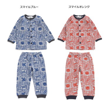 【セール2200円→1500円】【メール便送料無料】アンパサンド(ampersand)長袖ニットキルトパジャマ キッズ【男の子】【女の子】【80-140】【l451009】