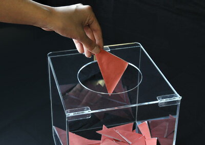 【 抽選箱 小 】 フタ式 アクリル抽選箱 ク...の紹介画像3