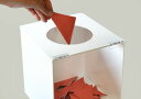 【旧型モデル プラスチック蝶番】 フタ式 アクリル抽選箱/前面クリア/ S /南京錠付/幅20cm/奥行21.5cm/高さ20.6cm (前のみ透明)