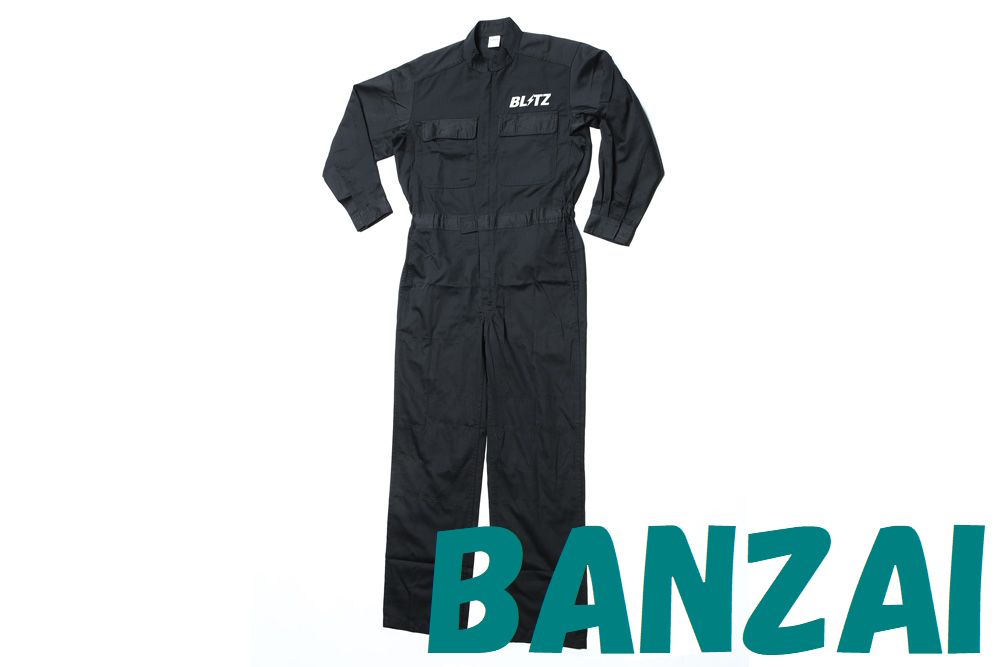 BLITZ MECHANIC SUIT ALL BLACK ブリッツ　メカニックスーツ　つなぎ　Mサイズ