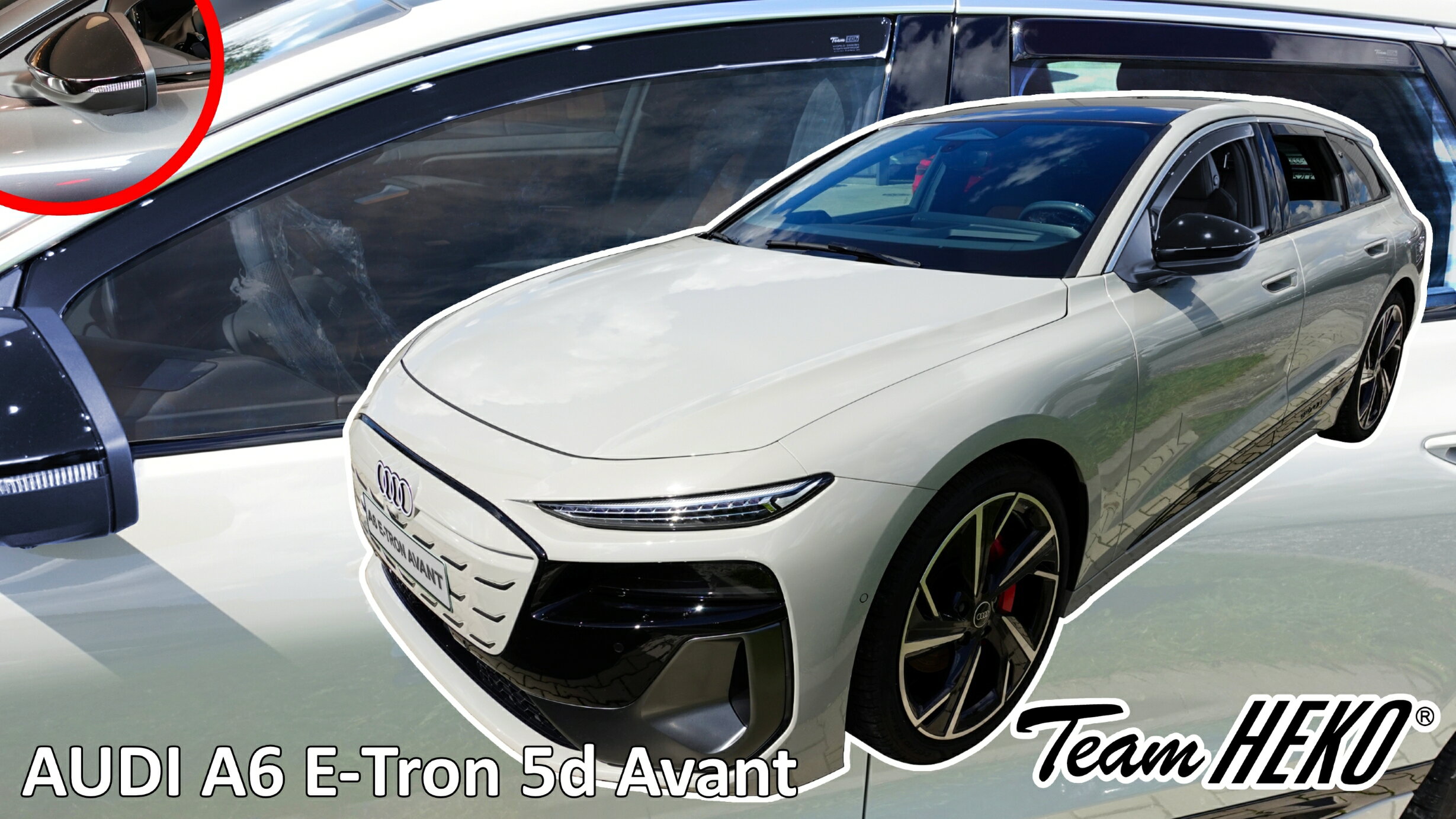 AUDI アウディ A6 e-tron C9 GH 車種専用設計ドアバイザー 310298 HEKO ヘコ