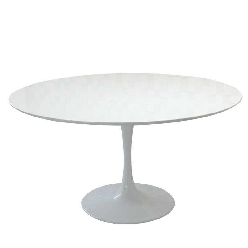 チューリップテーブル 天板直径137cm 色ホワイト エーロサーリネンによるデザイン リプロダクト ジェネリック デザイナーズ家具 ラウンドテーブル ダイニングテーブル 大型テーブル 丸テーブル 一本脚 シンプルモダン