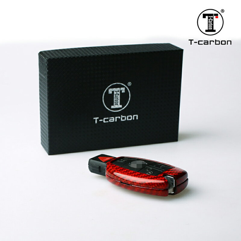 メルセデスベンツ用 レッドカーボン製キーカバー リアルカーボン カーボン製 スマートキーケース 高品質 軽量 ハイクオリティred carbon　mercedes-benz用