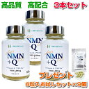 NMN+Q 180粒 3個セット6粒サンプル×9袋プレゼントエヌエムエヌ プラス キューサーチュイン遺伝子 NAD ケルセチン 難消化性デキストリン サプリメン...