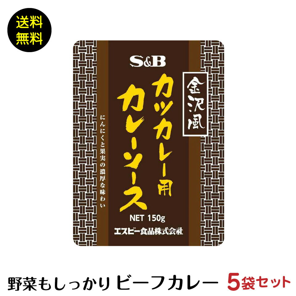 金沢風 カツカレー 用 カレーソース 5袋　ポスト投函便　送料無料 カレー SB　専用　金沢