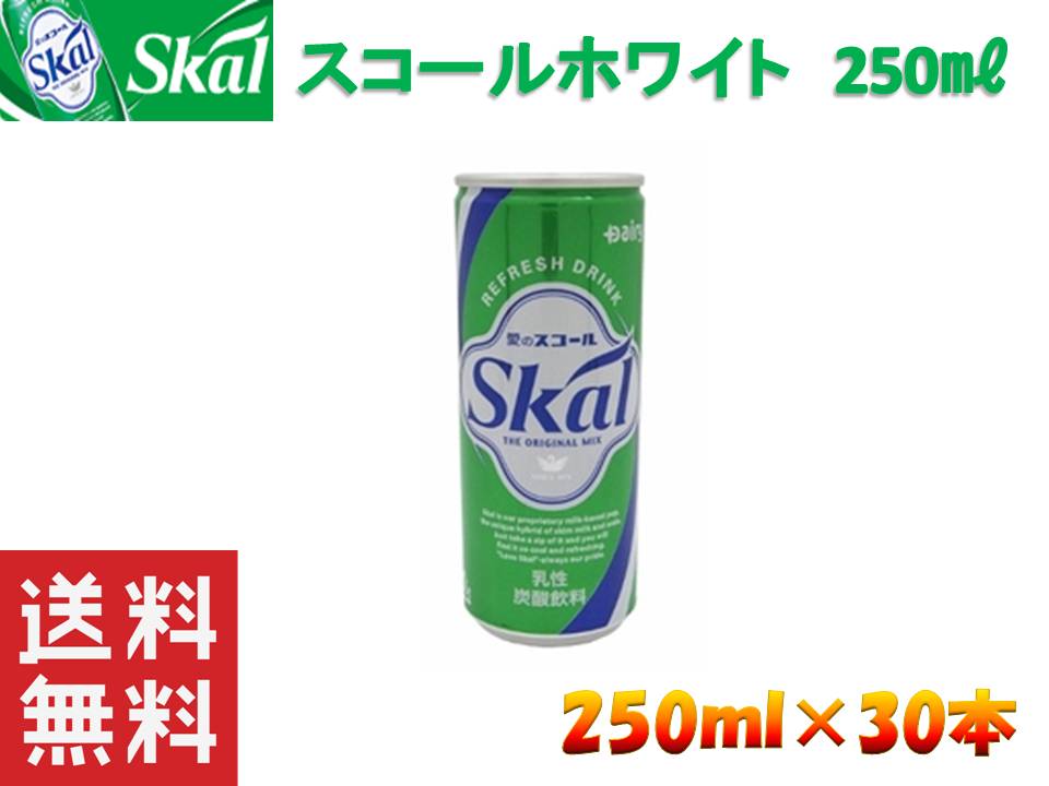 【 送料無料 】【 ケース販売 】 南日本酪農協同 スコール ホワイト 250ml 缶 × 30本 乳酸飲料 ロングセラー 10P03Dec16