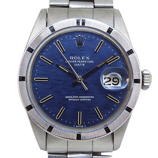 ロレックス【ROLEX】 1501 オイスターパーペチュアル デイト ブルーモザイク アンティーク 31番【中古】