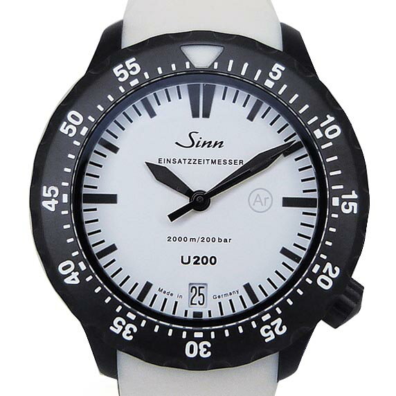 ジン【Sinn】 U200.W EZM8 Uボート・スチール 2000M ホワイト【中古】