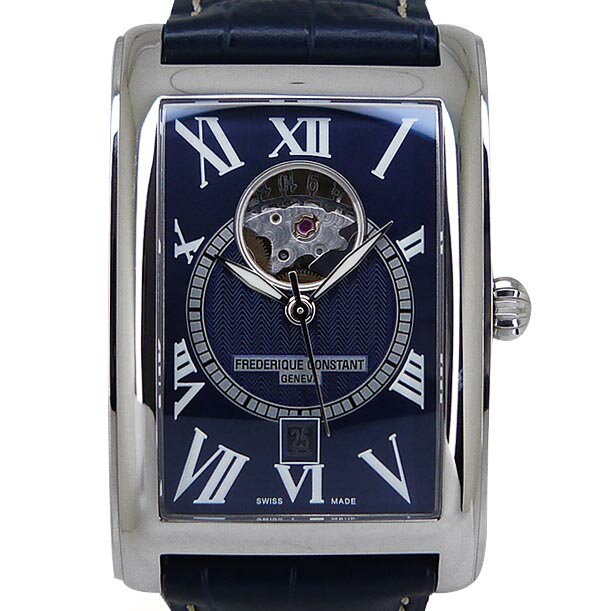 フレデリック・コンスタント【FREDERIQUE CONSTANT】 FC-315DNS4C26 クラシック カレ ハートビート&デイト オートマチック ブルー 日本限定 OH済【中古】