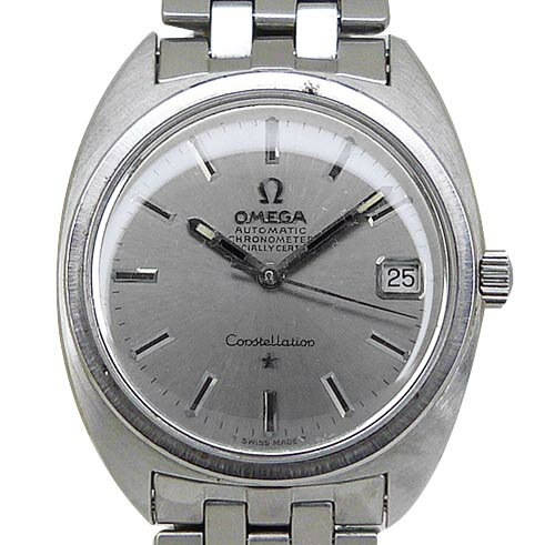 オメガ【OMEGA】 168.017SP コンステレーション Cライン クロノメーター Cal.564 アンティーク シルバー OH済【中古】