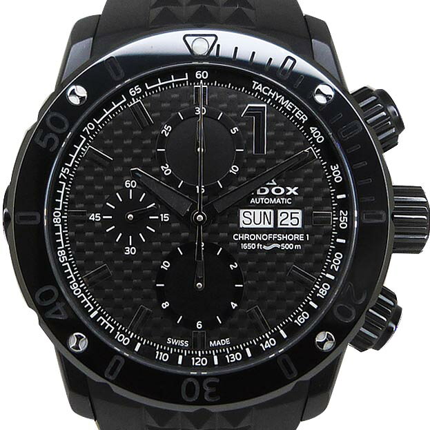 エドックス【EDOX】 01122-37N1-NIN1-S クロノオフショア1 クロノグラフ オートマティック OH済【中古】