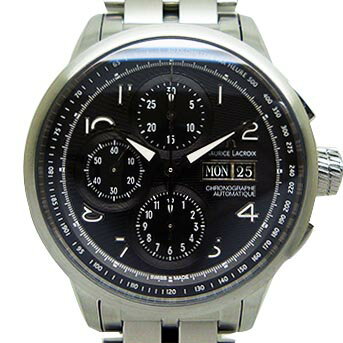 モーリスラクロア【Maurice Lacroix】 MP6348-SS002-32E マスターピース マスタークロノ ブラック【未使用品】