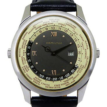 中古ハミルトン【HAMILTON】8984ワールドタイム38mmQZ【中古】