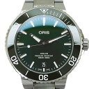 オリス【ORIS】 01 733 7732 4157 アクイス デイト ダイバーズ 300M グリーン【中古】