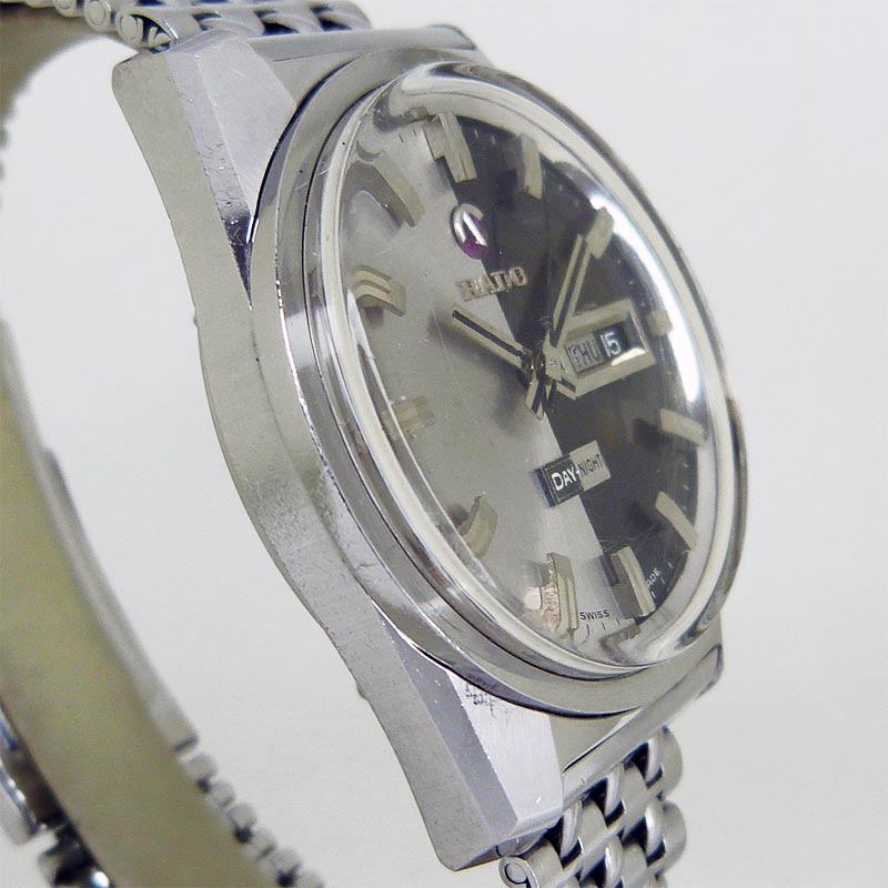 ラドー RADO 11847 デイナイト オートマティック デイデイト シルバー×ブラック アンティーク OH済 中古 auc-plus-one-10005018 PLUS ONE サンプル画像3