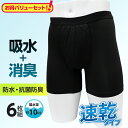 50%OFF 値下げ 3枚組×2セット 10cc 吸水消臭パンツ 男性用 ボクサーパンツ 　スマートスタイル 東洋紡の吸水性繊維ランシール使用　 おしゃれ 尿漏れパンツ 失禁ショーツ メンズ / 軽中失禁 無地 辻一株式会社 値下げ