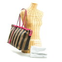 【新品同様】 フェンディ FENDI トートバッグ ペカン柄 キャンバス レザー 8BH185 肩掛け 30周年アニバーサリー レディース カーキ ブラック ピンク 【中古】 p202011400
