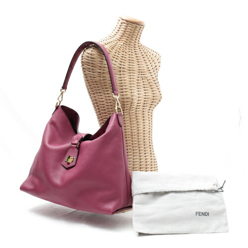 【新品同様】 フェンディ FENDI ワンショルダーバッグ レザー 8BR682 ピーカブー ショルダーバッグ 肩掛け レディース ピンク パープル 【中古】 p202012407のサムネイル