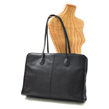 【美品】 コーチ COACH トートバッグ レザー ブリーフケース C7D 7307 ビジネスバッグ メンズ レディース 黒 ブラック 【中古】r2021949ch