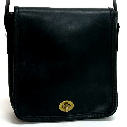 コーチ COACH ショルダーバッグ 9620 レザー オールレザー オールドコーチ ヴィンテージ レディース メンズ ポシェット 黒 ブラック tkch1049