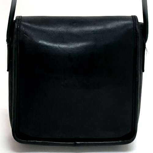 コーチ COACH ショルダーバッグ 9620 レザー オールレザー オールドコーチ ヴィンテージ レディース メンズ ポシェット 黒 ブラック tkch1049