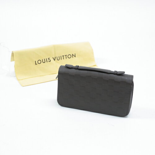 ルイヴィトン LOUIS VUITTON ジッピーXL ダミエアンフィニ 長財布 トラベルケース N62251 ラウンドファスナー カードケース ウォレット レザー メンズ グラニ (ブラウン) 【極美品】 mad15002