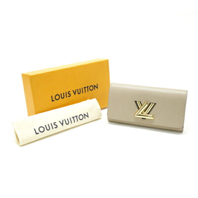 未使用 ルイヴィトン LOUIS VUITTON ポルトフォイユ・ツイスト エピ 長財布 ツイストロック M67510 かぶせ蓋 レザー レディース ガレ (ベージュ) mag07020