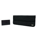ダンヒル dunhill ポーチ キャンバス レザー 小物入れ マルチケース ウォレット メンズ ブラック 美品 中古 mak11003