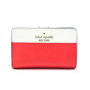 ケイトスペード Kate Spade ステイシー レザー PVC WLR00124 二つ折り財布 札入れ カードケース レディース レッド / ネイビー / ホ...