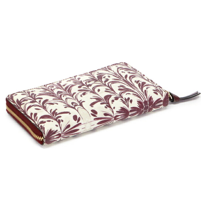 トリーバーチ TORY BURCH 長財布 レザー PVC 総柄 ゴールド金具 ラウンドファスナ...