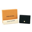 ルイヴィトン LOUIS VUITTON アンヴェロップ カルトドゥヴィジット モノグラムアンプラント (レザー) M58456 カードケース 名刺入れ レディース メンズ ノワール（ブラック) 美品 中古 map19018