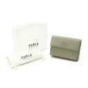 フルラ FURLA バビロン 三つ折り財布 レザー ミディアムウォレット コンパクトウォレット ミニ財布 コインケース レディース グレー 美..