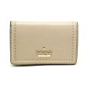ケイトスペード Kate Spade カードホルダー レザー WLRU5488 コインケース カードケース 二つ折り財布 ミニ財布 かぶせ蓋 レディース ピンクベージュ 美品 中古 mar30008(4)