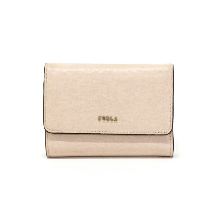 【ABランク】 フルラ FURLA バビロン トライフォールド ウォレット PVC レザー PCZ0UNO 三つ折り財布 コンパクトウォレット ミディアムウォレット レディース バレリーナ (ピンク) 中古 mat25001
