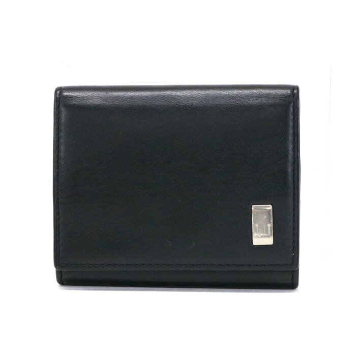 ダンヒル dunhill コインケース レザー 小銭入れ ミニ財布 コンパクトウォレット メンズ ブラック 中古 mav06020