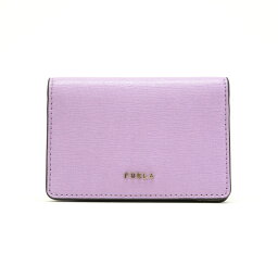 フルラ FURLA バビロン (BABYLON) S カードケース サフィアーノ (レザー) PCZ1UNO 名刺入れ カードホルダー パスケース レディース ライトパープル 美品 中古 may13002